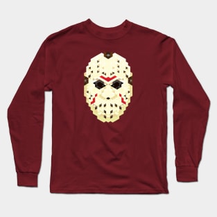 Hockey Killer - Triangular Pixellation Long Sleeve T-Shirt